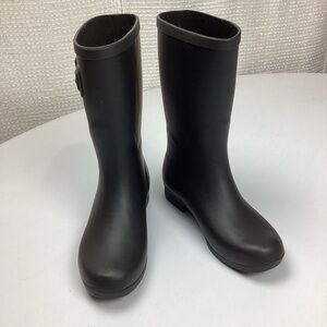 Chooka Fremont Mid calf Pull On Black Rain boot Size 7